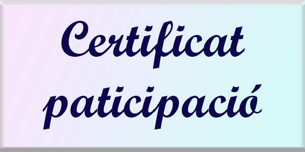 Certificat de participació a competicions oficials